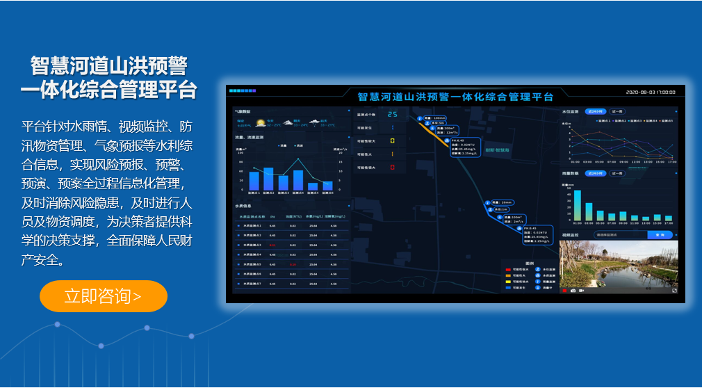 智慧河道山洪預警一體化綜合管理平臺